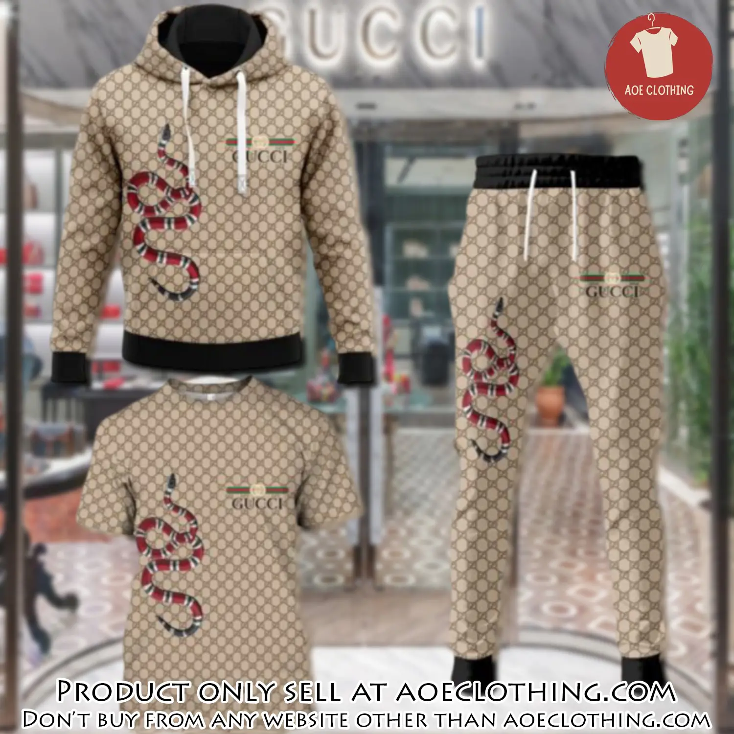 Gucci luxury brand combo tshirt hoodie long pants set trending 24 outfit sport lcs1035 aoe1446382